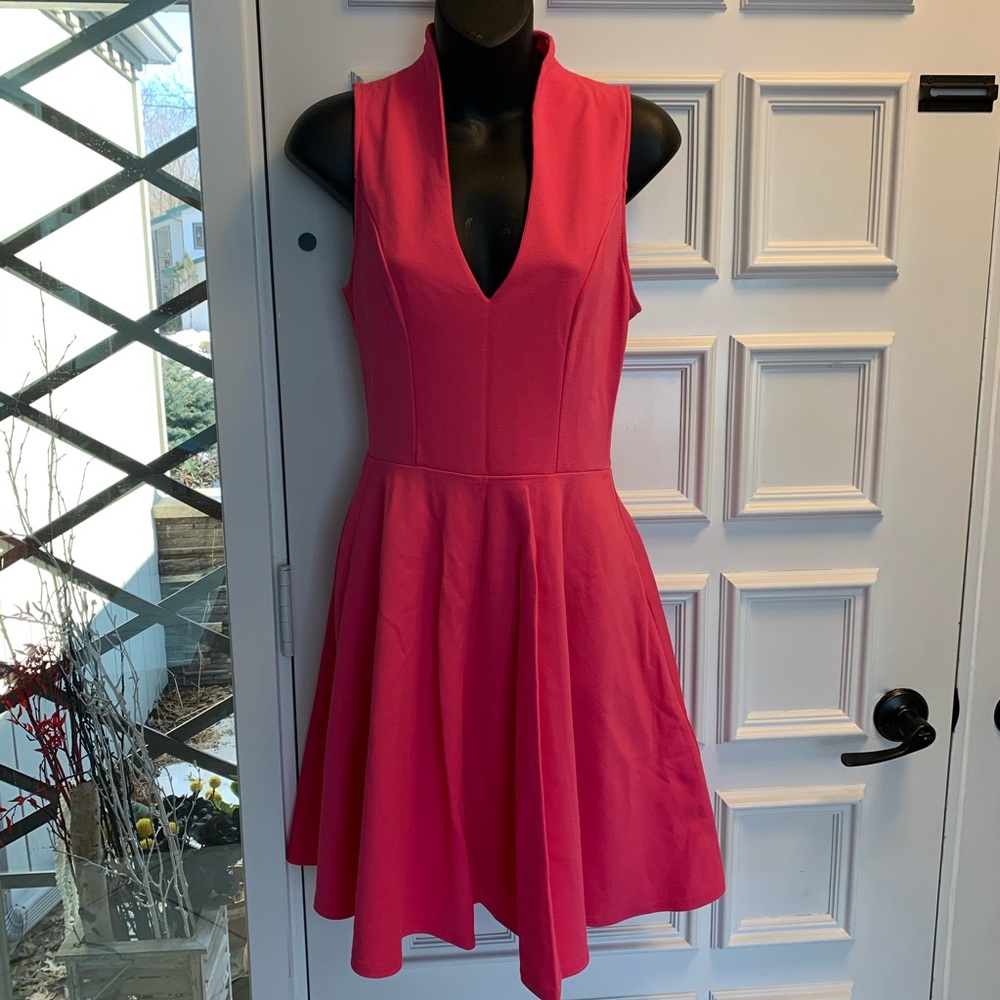 Soprano Pink Fit & Flare Dress - Picture 1 of 8